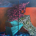<p><span style="font-size: 80%;">Kate Stewart<br /><em>Makeshift<br /></em>2012<br />Acrylic on canvas<br />Diptych, each panel 60 x 40" </span></p><br/><p><span style="font-size: 80%;">Seraphin Gallery, Philadelphia, PA </span></p>