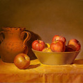 <p>Martha Mayer Erlebacher<br /><em>Apples and Redware</em><br />2007<br />Oil on canvas<br />16" x 20"</p>