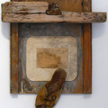 <p><span style="font-size: 12pt; font-family: "Book Antiqua";">George Herms<br /> Conte Clemente<br /> 1994<br /> Wall assemblage<br /> 21" x 18" x 5"</span></p>
