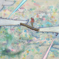 <p>Hiro Sakaguchi<br /><em>Endless Traveler</em><br />2008<br />Acrylic, oil, and ink on canvas<br /> 30" x 40"</p><br/><p>Placed in a private collection</p>