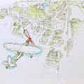 <p>Hiro Sakaguchi<br /><em>Memory Map</em><br />2009<br />Graphite and watercolor on paper<br />9" x 12"</p>