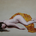 <p>Martha Mayer Erlebacher<br /><em>Nude with Golden Cloth</em><br />2008<br />Oil on canvas<br />14" x 20"</p>