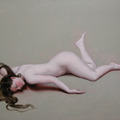 <p>Martha Mayer Erlebacher<br /><em>Nude with Raised Leg</em><br />2008<br />Oil on board<br />15.25" x 19.5"</p>