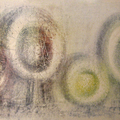 <p>Harry Bertoia<br />Untitled (red and green bulbs)<br />c. 1960s<br />Ink on Paper<br />25" x 40"<br /></p>