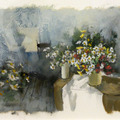 <p>Philip Jamison<br /><em>Studio with Flowers No. 32</em><br />Watercolor on  paper<br />7.5" x 6"﻿</p>