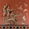 <p>Martha Mayer Erlebacher<br /><em>The Cycle of Life - Air, Childhood</em><br />2004<br />Oil on canvas<br />64" x 64"﻿</p>