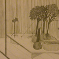 <p>Mauro Zamora<br />The Staging<br />2006<br />Graphite on paper<br />6 7/16"x11"<br /></p>